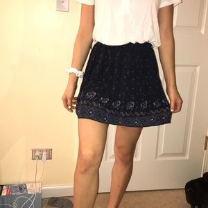 Blue boho Abercrombie skirt